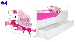 NOBIKO Łóżka KWADRA z szufladą 160x80 Hello Kitty