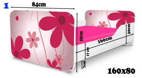 NOBIKO Łóżka KWADRA z szufladą 160x80 Pojazd