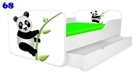 NOBIKO Łóżka KWADRA z szufladą 160x80 Zwierzątka