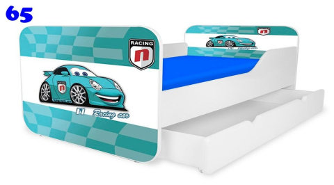 NOBIKO Łóżka KWADRA z szufladą 180x80 Pojazd