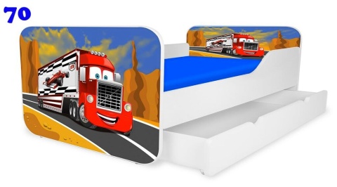 NOBIKO Łóżka KWADRA z szufladą 180x80 Pojazd