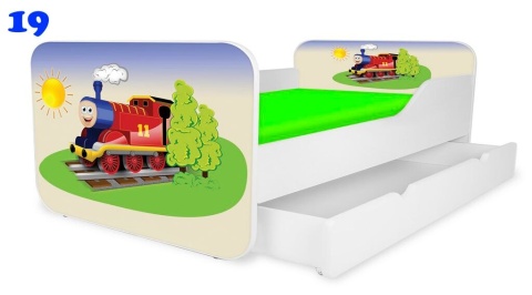 NOBIKO Łóżka KWADRA z szufladą 180x80 Pojazd