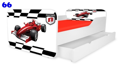 NOBIKO Łóżka KWADRA z szufladą 180x80 Pojazd