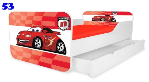 NOBIKO Łóżka KWADRA z szufladą 180x80 Pojazd