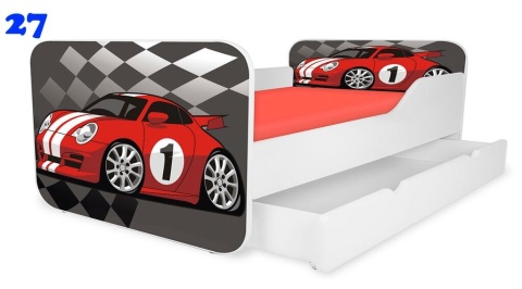 NOBIKO Łóżka KWADRA z szufladą 180x80 Pojazd