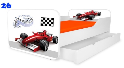 NOBIKO Łóżka KWADRA z szufladą 180x80 Pojazd