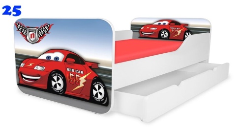 NOBIKO Łóżka KWADRA z szufladą 180x80 Pojazd