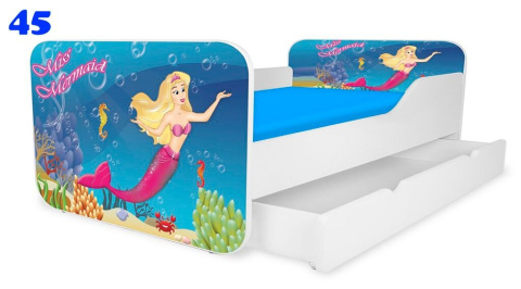 NOBIKO Łóżka KWADRA z szufladą 180x80 Zwierzątka