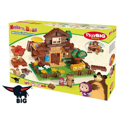Big Klocki Bloxx Masza i Niedźwiedź Wielki Dom Miszy 162 elem.