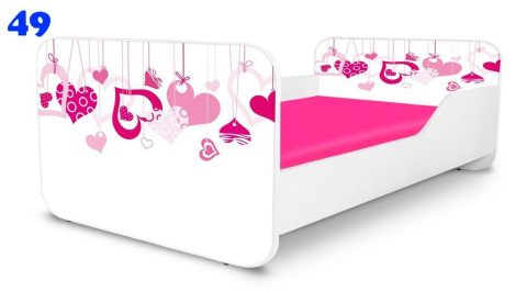 NOBIKO Łóżka KWADRA 160x80 Kwiaty