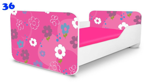 NOBIKO Łóżka KWADRA 160x80 Kwiaty