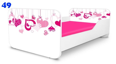 NOBIKO Łóżka KWADRA 180x80 Kwiaty