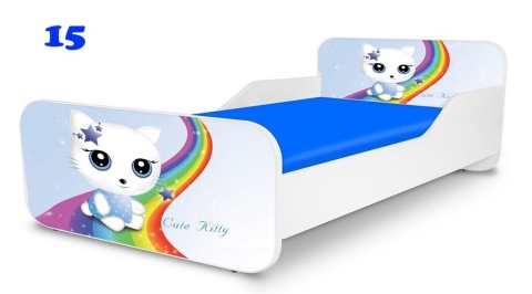 NOBIKO Łóżko SMALL KWADRA 160x80 Hello Kitty