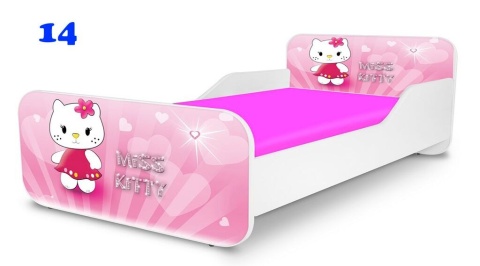 NOBIKO Łóżko SMALL KWADRA 160x80 Hello Kitty