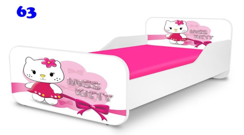 NOBIKO Łóżko SMALL KWADRA 160x80 Hello Kitty