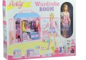 Garderoba Domek dla Lalki z Kolorowymi Sukienkami