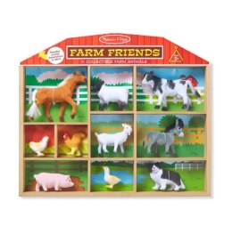 MELISSA Figurki zwierząt - Farma zestaw 10594 Zwierzęta koń kurczak świnia kaczka krowa osioł koza kogut owca border Collie