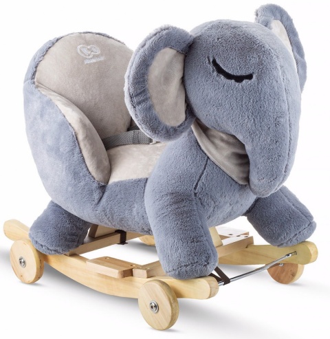 Kinderkraft SŁONIK Na Biegunach Z Funkcją Jeździka Grey