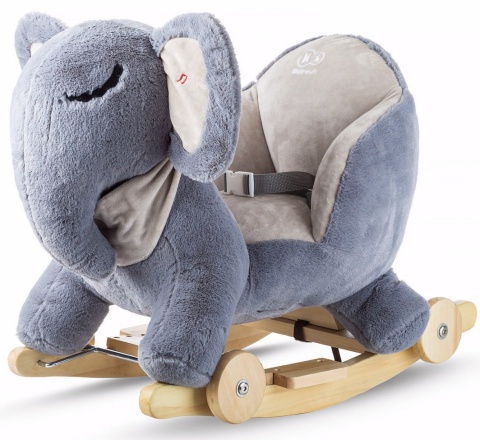 Kinderkraft SŁONIK Na Biegunach Z Funkcją Jeździka Grey