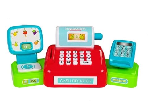 Mini Market Wózek na Zakupy + Kasa Fiskalna 40 PCS