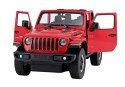 Auto R/C Jeep Wrangler Rubicon 1:14 Rastar Czerwony