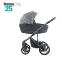BRESSO 3w1 Bebetto wózek wielofunkcyjny z fotelikiem samochodowym Cosmo i-Size kolor 25