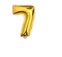 Balon urodzinowy na hel cyfry "7" 76cm złoty