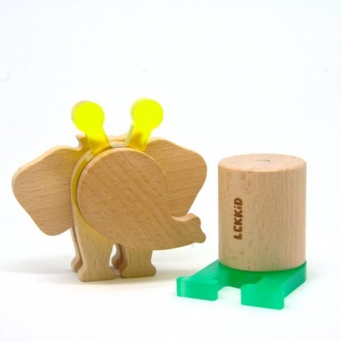 Lekkid, drewniane magnetyczne klocki konstrukcyjne - Słoń