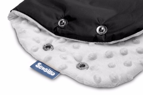 Sensillo mufka minky do wózka - Black