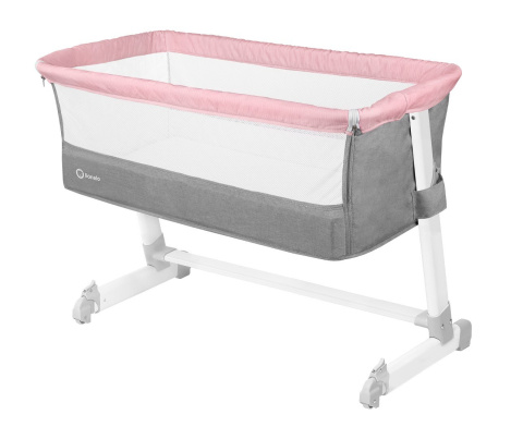 THEO Łóżeczko dostawne Lionelo, moskitiera, organizer, torba, co-sleeping - Magnolia