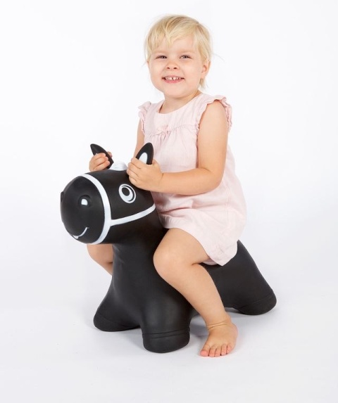 Konik Dmuchany skoczek dla dzieci Tootiny - czarny