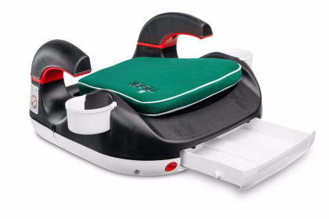 TIGER booster Caretero podstawka fotelik 15-36 kg schowek uchwyty - DARK GREEN
