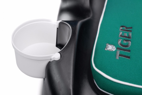 TIGER booster Caretero podstawka fotelik 15-36 kg schowek uchwyty - DARK GREEN