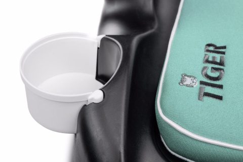 TIGER booster Caretero podstawka fotelik 15-36 kg schowek uchwyty - Mint