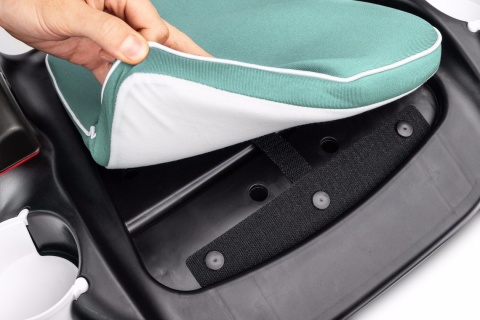 TIGER booster Caretero podstawka fotelik 15-36 kg schowek uchwyty - Mint