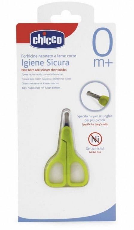 CHICCO Nożyczki Krótkie 0m+ 059130