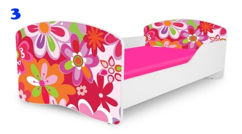 NOBIKO Łóżko dziecięce RAINBOW Wzór 160x80