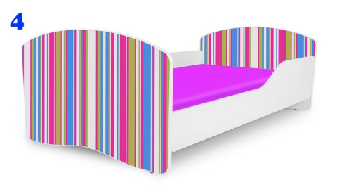 NOBIKO Łóżko dziecięce RAINBOW Wzór 160x80