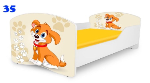 NOBIKO Łóżko dziecięce RAINBOW Zwierzątka140x70