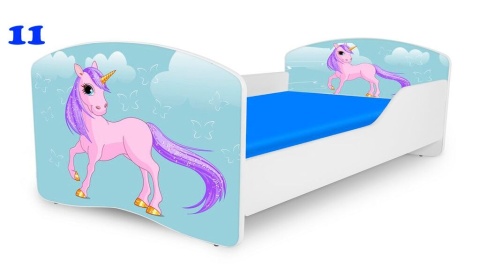 NOBIKO Łóżko dziecięce RAINBOW Zwierzątka140x70