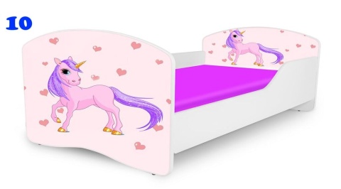 NOBIKO Łóżko dziecięce RAINBOW Zwierzątka140x70