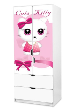 NOBIKO Szafa do pokoju Hello Kitty Księżniczki 180 x 80 x 51 cm 5