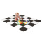 Kinderkraft Mata Piankowa Puzzle LUNO 30 el. 150 cm x 180 cm - Black