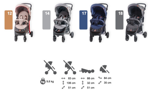 QUATRO Safari wózek spacerowy - 14 Grey