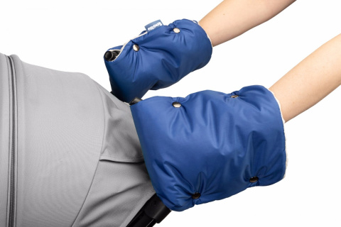 Sensillo rękawiczka mufka Minky do wózka - Blue