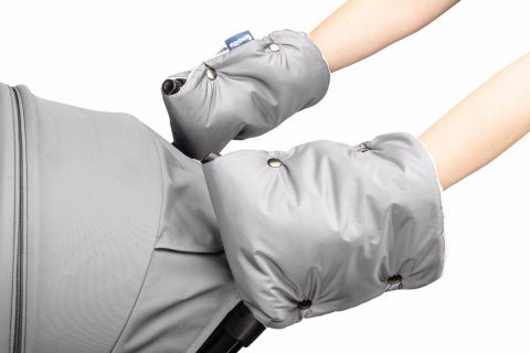 Sensillo rękawiczka mufka Minky do wózka - Grey