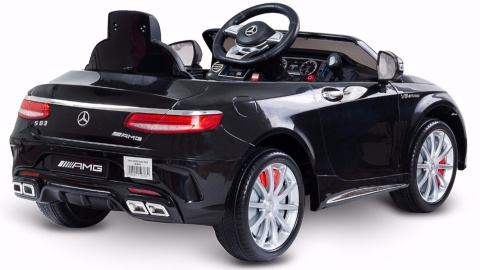 Mercedes-Benz S63 AMG Black Toyz pojazd na aklumulator 12V 70W 3 lata+
