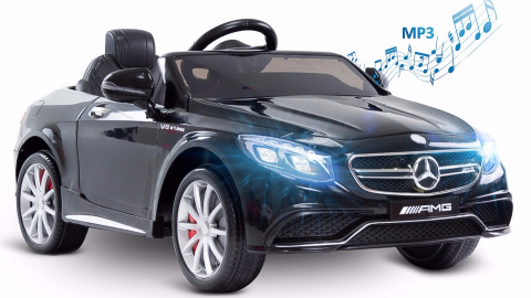 Mercedes-Benz S63 AMG Black Toyz pojazd na aklumulator 12V 70W 3 lata+
