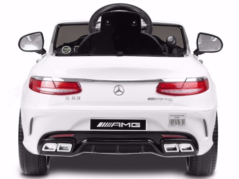 Mercedes-Benz S63 AMG White Toyz pojazd na aklumulator 12V 70W 3 lata+