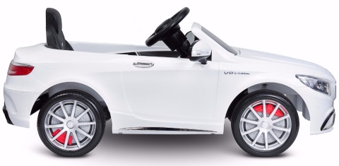 Mercedes-Benz S63 AMG White Toyz pojazd na aklumulator 12V 70W 3 lata+